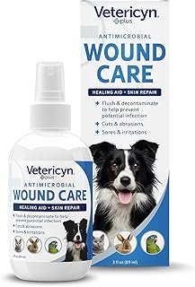 Vetericyn Plus Dog Wound Care Spray | Healing Aid and Skin Repair, Clean Wounds, Relieve Dog Skin Allergies, Safe for All ...